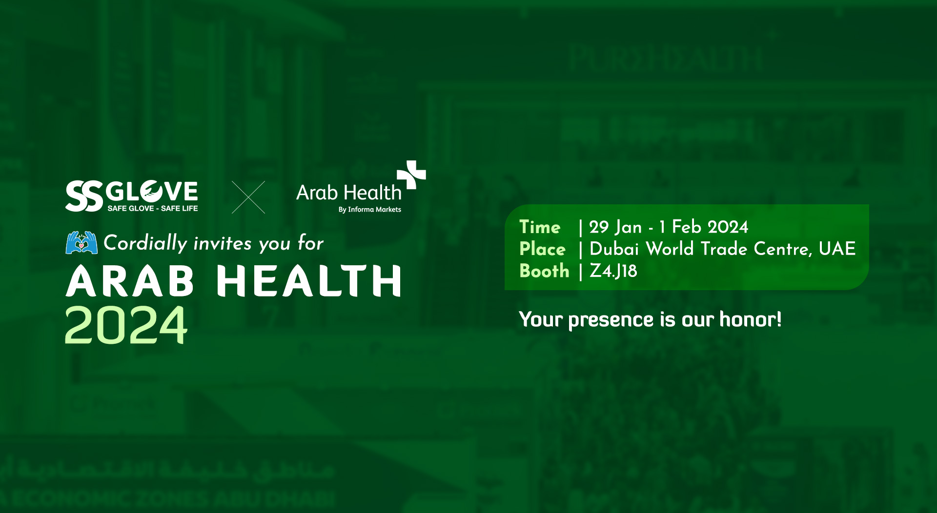 Arab Health 2024 in UAE S&S Glove