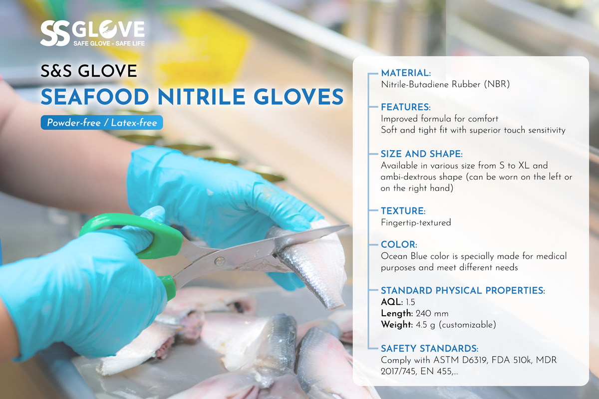 seafood nitrile gloves
